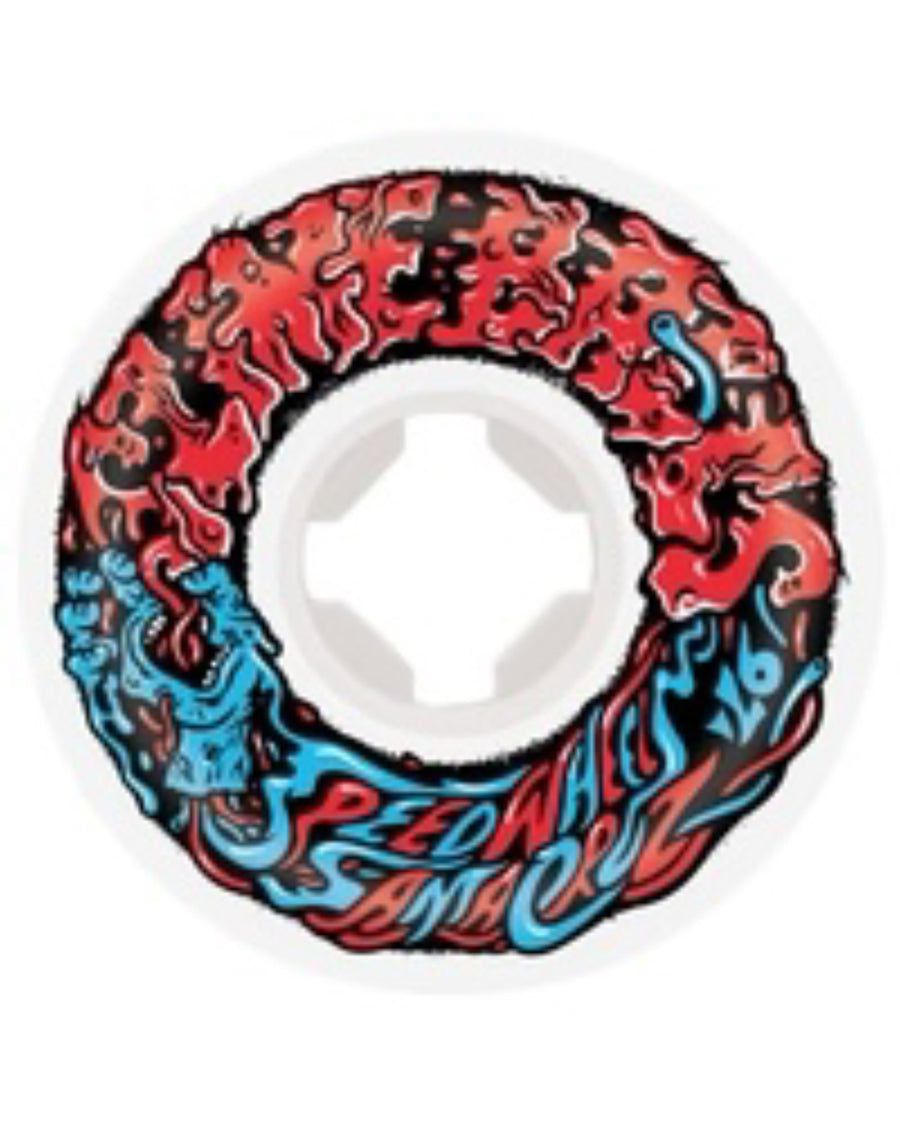 Vomit Mini Ii Skateboard Wheels - White Red