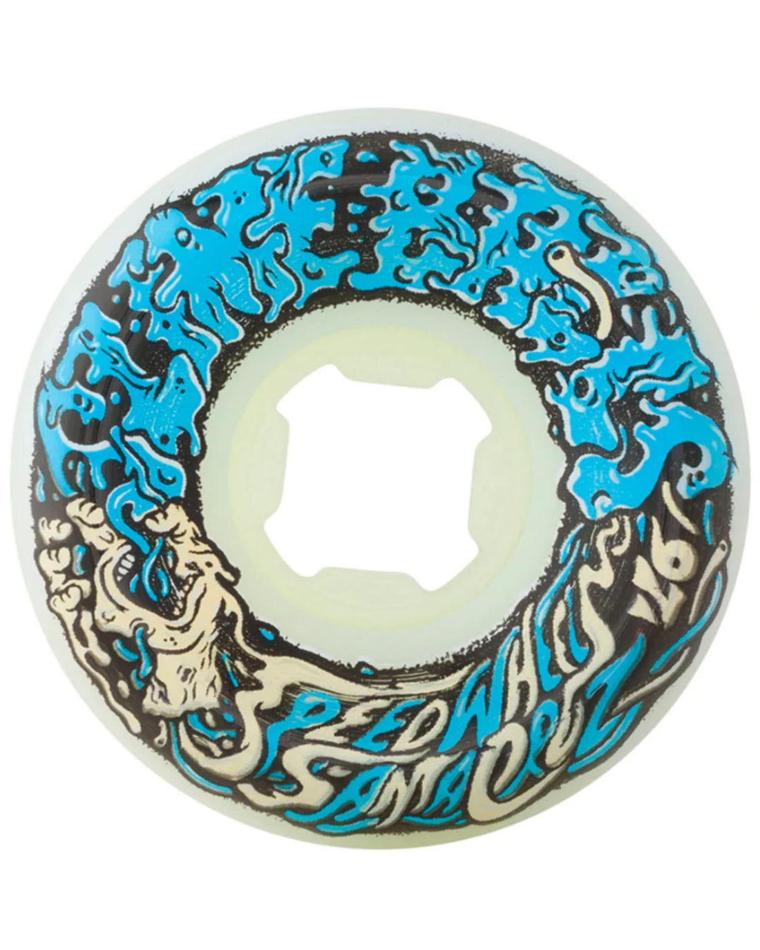 Vomit Mini Ii Skateboard Wheels - White Blue