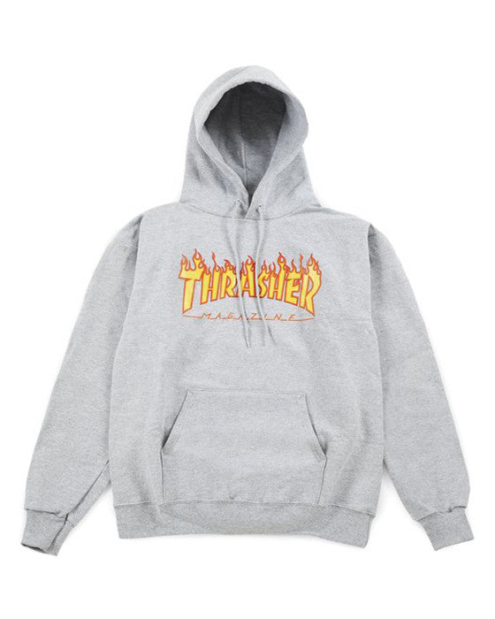 Flame Logo Hoodie - Grey