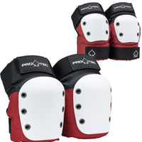 Protection Street Knee/Elbow Pads - Red/White/Black