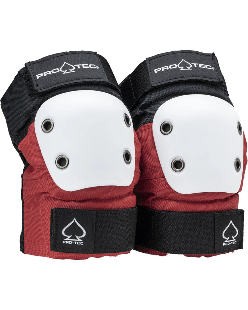 Street Knee/Elbow Pads Protective Gear - Red/White/Black