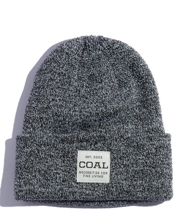 Uniform Mid Recycled Knit Cuff Beanie - Black Marl