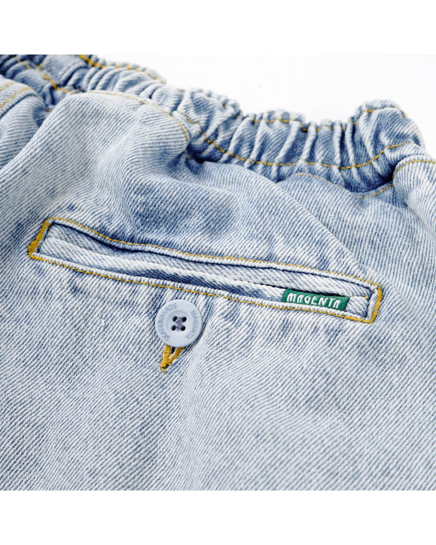 Pants Loose Pants - Washed Denim