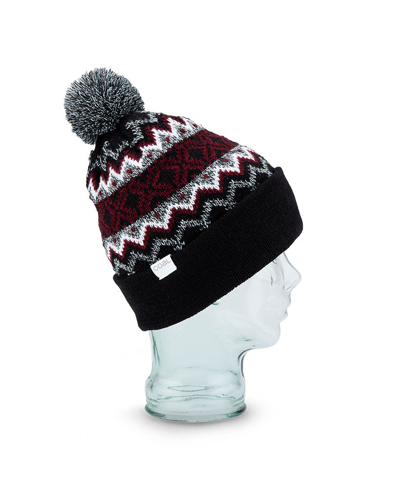 The Winters Nordic Pom Beanie - Black